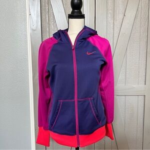 Like New! Nike- Therma Fit-Purple and Pink Athletic Hoodie